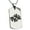 Silver, variant on Stainless Steel Aztec Peace Rune Engraved Dog Tag Pendant Necklace