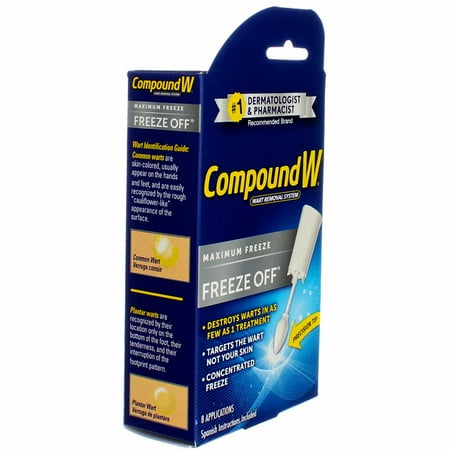 Compound W Freeze Off Wart Remover, 8 Applications (1 Pack)