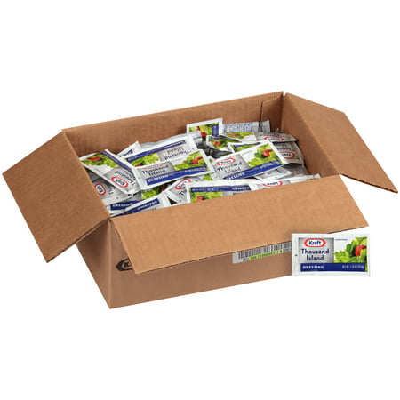 Kraft Single Serve Thousand Island Salad Dressing, 0.4375 oz. Packets (Pack of