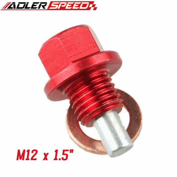 RED m12 x 1.5-Magnetic oil drain plug kyiv illage engine, GT