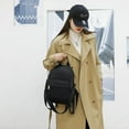 thumbnail image 2 of YOPTOP Sacs à Dos Mode Couleur Unie pour Étudiants Universitaires Grande Capacité Sacs à Dos pour Femmes Décontracté Nylon Imperméable Sac à Dos Femmes, Rouge, 2 of 7
