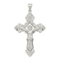 thumbnail image 4 of 925 Sterling Silver Polished INRI Crucifix Pendant, 4 of 6