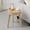 Light brown, variant on Gexpusm Wood Coffee Table Set of 2, Round Coffee Tables with End Table, Coffee Tables for Living Room, Dark Brown