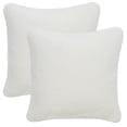 thumbnail image 2 of Safavieh Flayn 18" x 18" Contemporary Faux Fur Decorative Pillows, White (Set of 2), 2 of 4