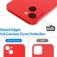 thumbnail image 3 of JETech Ultra Slim (0.35mm Thin) Case for iPhone 13, 6.1-Inch, Camera Lens Cover Full Protection, Lightweight, Matte Finish PP Hard Minimalist Case, Support Wireless Charging (Red), 3 of 7
