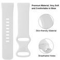thumbnail image 4 of Breathable Sweatproof Solid Color Silicone Watch Strap Compatible With Versa 3 And Sense Bj7000-52e Womens Digital Watch Small Bu2055-08x Cool for Men Digital Men His And Her Watch Set Men Watch 38mm, 4 of 4