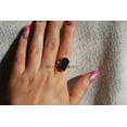 thumbnail image 5 of Natural Black Onyx Women's Ring, Solid 925 Sterling Silver, Genuine Healing Gemstone Coffin Ring, Statement Ring, Nice Girlfriend Promise Ring, Gift For Women, Unique Mom Gift (Black Onyx, Size 7), 5 of 9