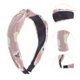 thumbnail image 3 of Unique Bargains 1 Pc Fashion Lily Pattern Headbands for Women Navy Pink, 3 of 6