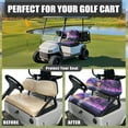 thumbnail image 4 of Yuyamidu Coconut Tree Seat Covers for Golf Cart Seaside Golf Cart Back Rest Seat Cushion Cover Universal Golf Cart Accessories Purple Sunset Sightseeing Car Cushion Cover, 4 of 7