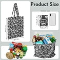 thumbnail image 2 of Boho Gothic Skull Tote Bag – Day of the Dead Floral Mandala Skeleton Art – Vintage Mexican-Inspired Canvas Bag for Halloween, Festival & Everyday Style, 2 of 7