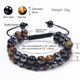 thumbnail image 5 of Pulsera de triple protección, pulsera de cuentas de 8 mm de obsidiana negra y hematita auténtica con ojo de tigre para hombres y mujeres, 5 of 5