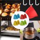 thumbnail image 5 of 4 Pair Mini Silicone Oven Mitts Pot Holders, Heat Resistant Kitchen Oven Mittens Non Slip Air Fryer Cooking Pinch Mitts for Baking, Cooking, Picnic, 5 of 5