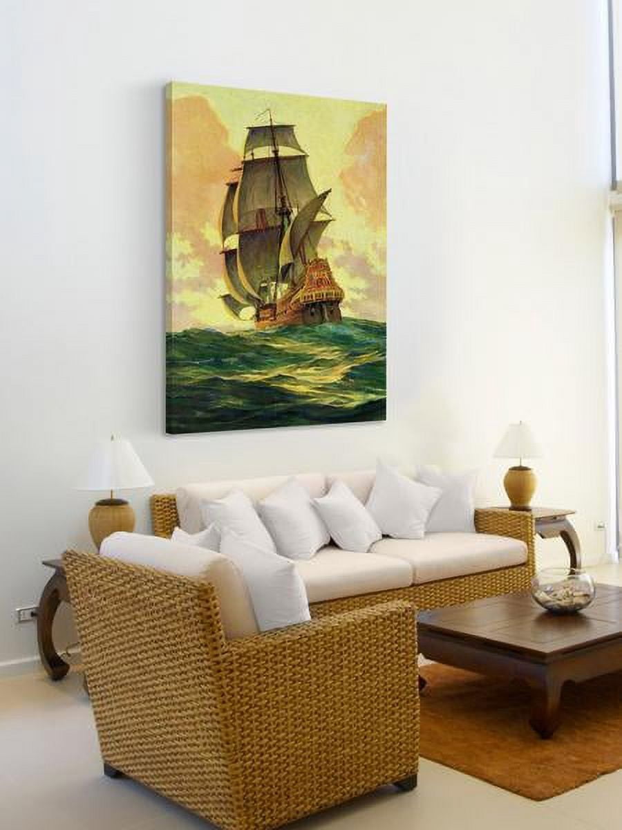 "Sailing Away" Painting Print on Wrapped Canvas