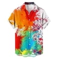thumbnail image 5 of Tshirts Shirts for Men Short Sleeve,Vintage Shirts for Men Tie Dye Hippie Funny Hawaiian Shirt Button Down Shirts, 5 of 6