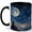 Black, variant on Celestial Moon Gazer 11oz Ceramic Mug, Star Map Coffee Cup