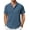 Dark Blue, variant on COOFANDY Men Beach Shirt Short Sleeve Hippie Casual Summer Linen Shirt