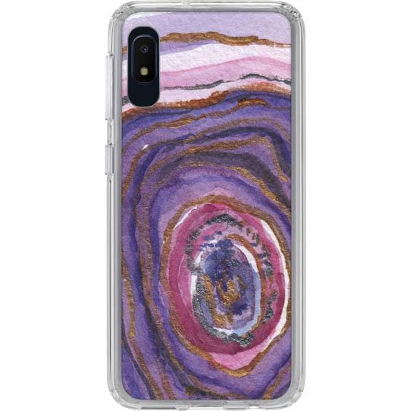 Skinit Geode Lilac Watercolor Geode Galaxy A10e Clear Case