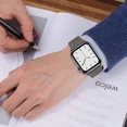 thumbnail image 5 of Correa de cuero genuino para Apple Watch 10, 9, 8, 7, 46 mm, 45 mm, 41 mm, pulsera Ultra2 de 49 mm, 6, 5, 4 SE, 44 mm, 42 mm y 40 mm, 5 of 5