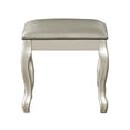 thumbnail image 3 of Poundex F4145 Cailyn 2 Piece Adult Contemporary Romantic Flip Up Mirror Table Set Silver, 3 of 6