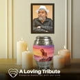 thumbnail image 4 of Yatskia Sunset Lion Mini Cremation Urns for Ashes Adult Mother and Father, Large Memorial Urn for Human Ashes Adult, (Monar 10 Inch and 3 Inch), 4 of 8