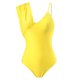 thumbnail image 5 of Gibobby Trajes de Baño para Mujer Conjunto de traje de baño de vacaciones de primavera termal conservador ajustado mono sexy de color sólido para mujer(Azul,CH), 5 of 5