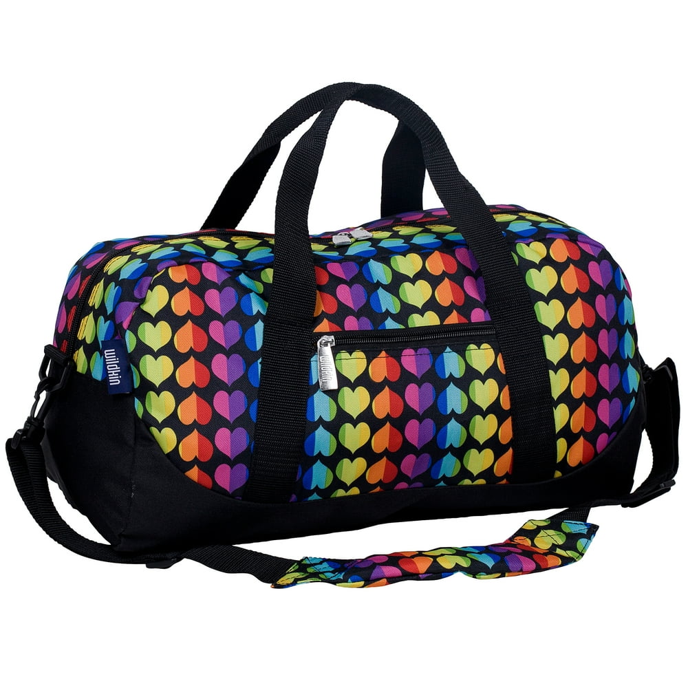 Wildkin Rainbow Hearts Overnighter Duffel Bag