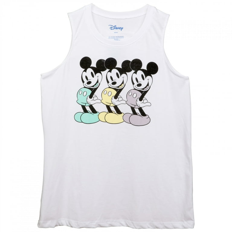 Disney Mickey Mouse Seeing Triple Juniors Tank Top Large