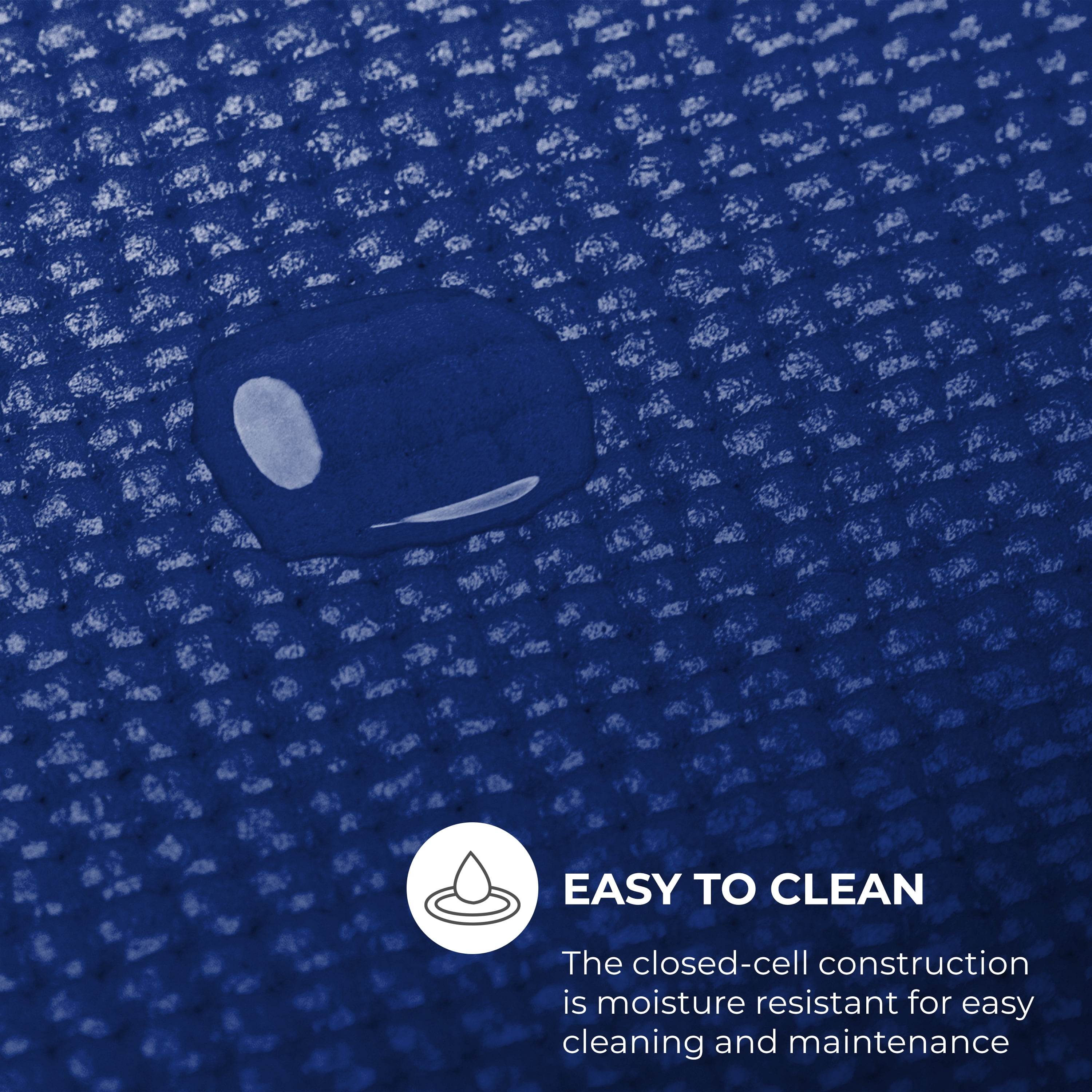 Ascend Thick Yoga Mat Roll (24"x 6mm x 50 ft) (Dark Blue)