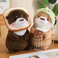 thumbnail image 2 of Peluche de nutria kawaii, adorable nutria que se convierte en dinosaurio, conejo, unicornio, muñeco de peluche, almohada de animal de dibujos animados suave, regalo de cumpleaños, 2 of 5