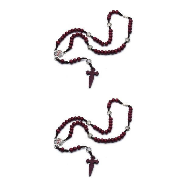 Collar con colgante de aleación de Zinc Sonducket Vino rojo 2piezas