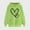 Green, variant on Aobny Trendy Womens Sweatshirts Cute Pink Heart Hooded Long Sleeve Hoodies Womans Blouses Fall