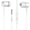 D21 White, variant on Earphones with Microphone, D21 Wired Earbuds in-Ear Headphones, 3.5 mm Jack Corded Ear Buds for Back to School PC Work & Study Zero-Latency for Music Gaming - Black