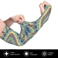thumbnail image 3 of Fotbe Round Mandala1 UV Sun Protection Arm Sleeves - Tattoo Cover Up - Basketball Arm Sleeve UPF 50 Cooling for Men Women, 3 of 8