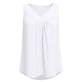 thumbnail image 5 of biudgviw Womens V Neck Tank Tops Summer Sleeveless Tee Shirt Lightweight Casual Loose Fit Pleated T-Shirt Fashion Clothing, 5 of 5