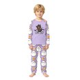 thumbnail image 2 of Halloween Pajamas Family Matching Set - 2 piece Ghost Print Long Sleeve Top & Pants Loungewear,Halloween Pajamas Matching Sets for Family Halloween Night for 130 Pjs, 2 of 7