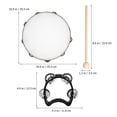 thumbnail image 3 of 1 Set Plastic Tambourine for Experienced Musicians in Shows and Rehearsals, 3 of 8