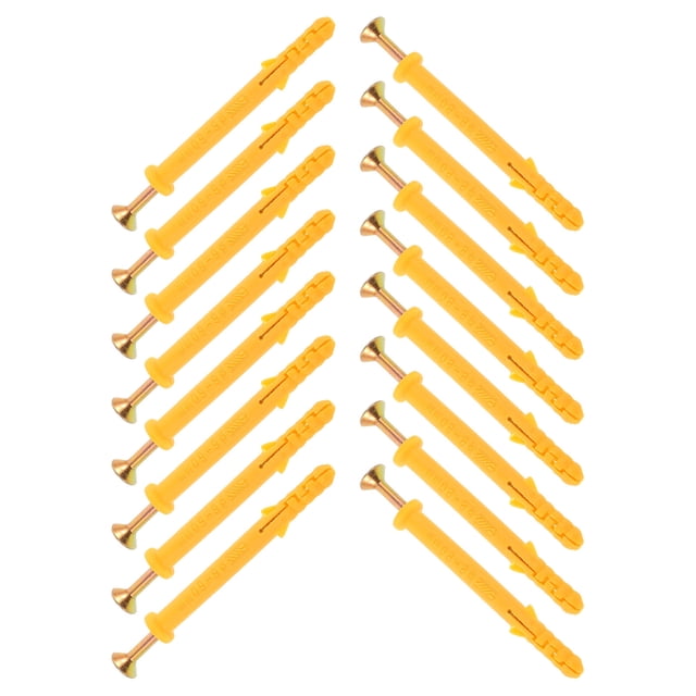 RUNROTOO 50sets Heavy Duty Wall Anchors Assorted Expansion Tubes Drywall Mount Anchors With Screws For Hanging Pictures