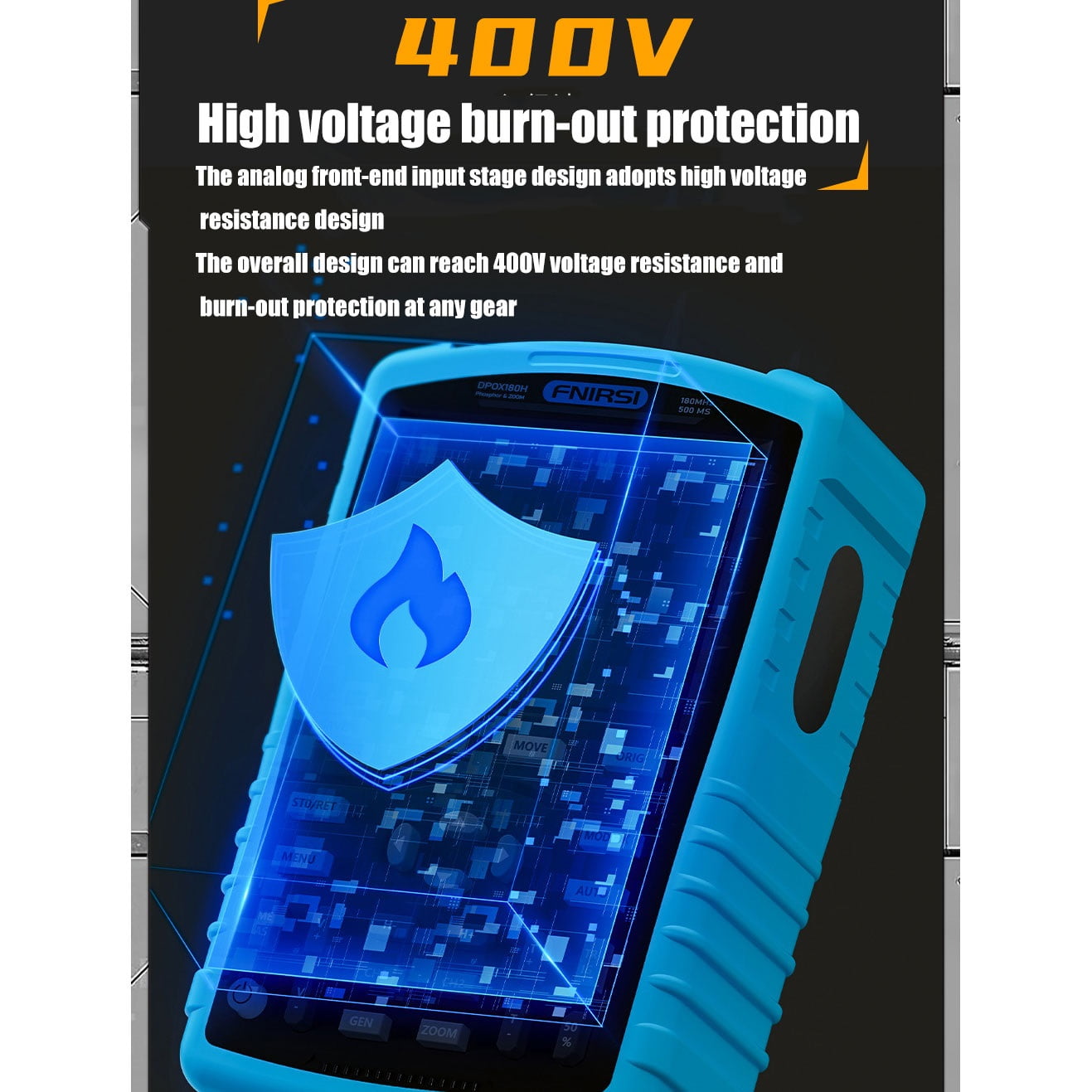 Handheld fluorescent digital oscilloscope dual channel two-in-one small portable instrument auto repair 180M automatic adjustment function