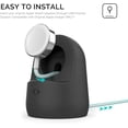 thumbnail image 4 of iWatch Stand Silicone Charging Dock Holder for Apple Watch Ultra 3, Ultra 2, Ultra, SE3, SE2, SE, Series 11 10 9 8 7 6 5 4 3 2 1 (49/46/45/44/42/41/40/38mm), Supports Nightstand Mode (Black), 4 of 7