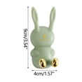 thumbnail image 2 of Multifunctional Bathroom Hook | Rabbit Design Toothbrush Hanger | Non-Drilling Installation | Hair Ring Cable Storage | Waterproof ABS | Space-Saving Organizer | 1 Pack | 10x3.5x4.8cm, 2 of 5