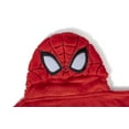 thumbnail image 3 of Spiderman Kids Hooded Silk Touch Throw Blanket, Polyester Faux Fur, Red, Marvel, 54" x 40", 3 of 10