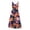 Navy, variant on BLTIBY Summer Dresses for Women Flowy Casual Round Neck Sleeveless Printed Midi Dress Beach Vacation Sundresses with Pockets Hot Pink XL
