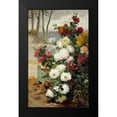 thumbnail image 2 of Chuchois, Eugene Henri 13x18 Black Modern Framed Museum Art Print Titled - Chrysanthemums In a Walled Garden, 2 of 5
