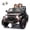 Black, variant on Xuanlur 24V Ride on Toys for Big Kids w/Width Seat, Ride on Truck w/ Remote Control, Kids Electric Car for Kids, Rear Suspension, Portable Pull Rod, Light, Trunk Storage, Bluetooth, 2.5-4 MPH, Pink