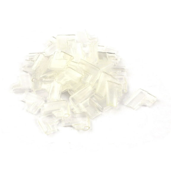 50Pcs Clear Insulated Sleeve Case for 6.3mm Flag Terminal Connector