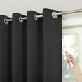 thumbnail image 2 of Sun Zero Conrad Extra-Wide Blackout Sliding Patio Door Curtain Panel, 100"X84", Black, 100"X84", Black, 2 of 6
