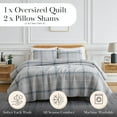 thumbnail image 2 of Vilano Plaid Printed Quilt Set by SouthShore Fine Linens, 2 of 9