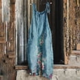 thumbnail image 1 of Mefallenssiah Combinaison Longue Sans Manches d'Été Imprimée pour Femmes avec Poches Dos Nu Ample, 1 of 5