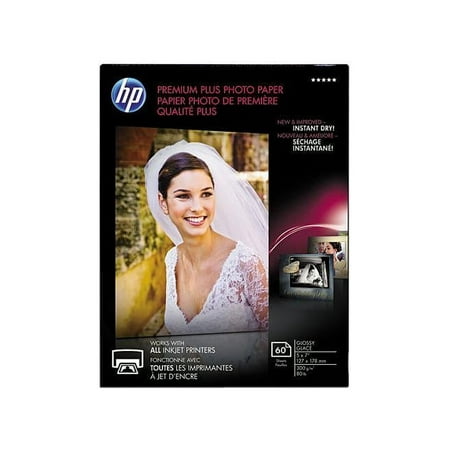 UPC: 0886111138845 | Hewlett-Packard CR669A Premium Plus Photo Paper  80 lbs.  Glossy  5 x 7  60 Sheets/Pack