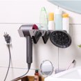 thumbnail image 3 of Organizador del gancho del soporte de la pared del secador de pelo, conveniente para varios secadores de pelo, 3 of 3